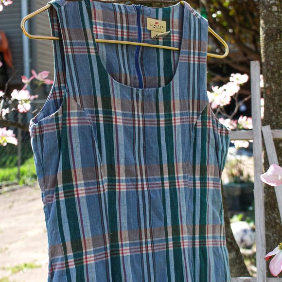 Vintage Plaid Mini Shift Dress - Picture 3 of 10